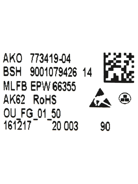 11014926 Ovládací modul naprogramovaný Bosch | Siemens