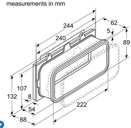 17007113 CleanAir Plus cirkulační sada Bosch | Siemens